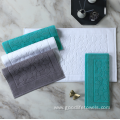 cotton jacquard thick non-slip bath mats for bathroom